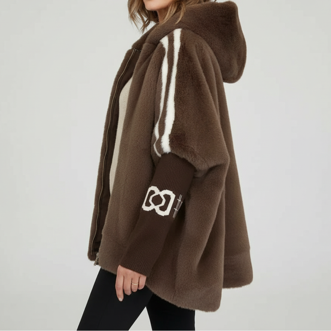NORAH | Warm Hooded Teddy Coat