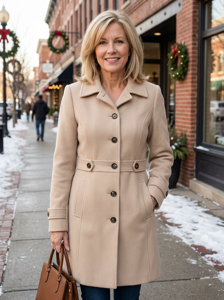 Evelyn™ - Toronto’s Half-Length Wool Coat