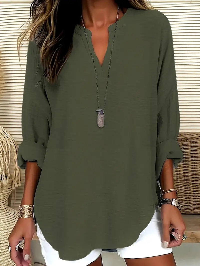 ÉLARA LINEN BLOUSE